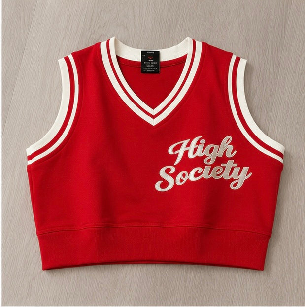 Ruby Cropped Sweater Vest