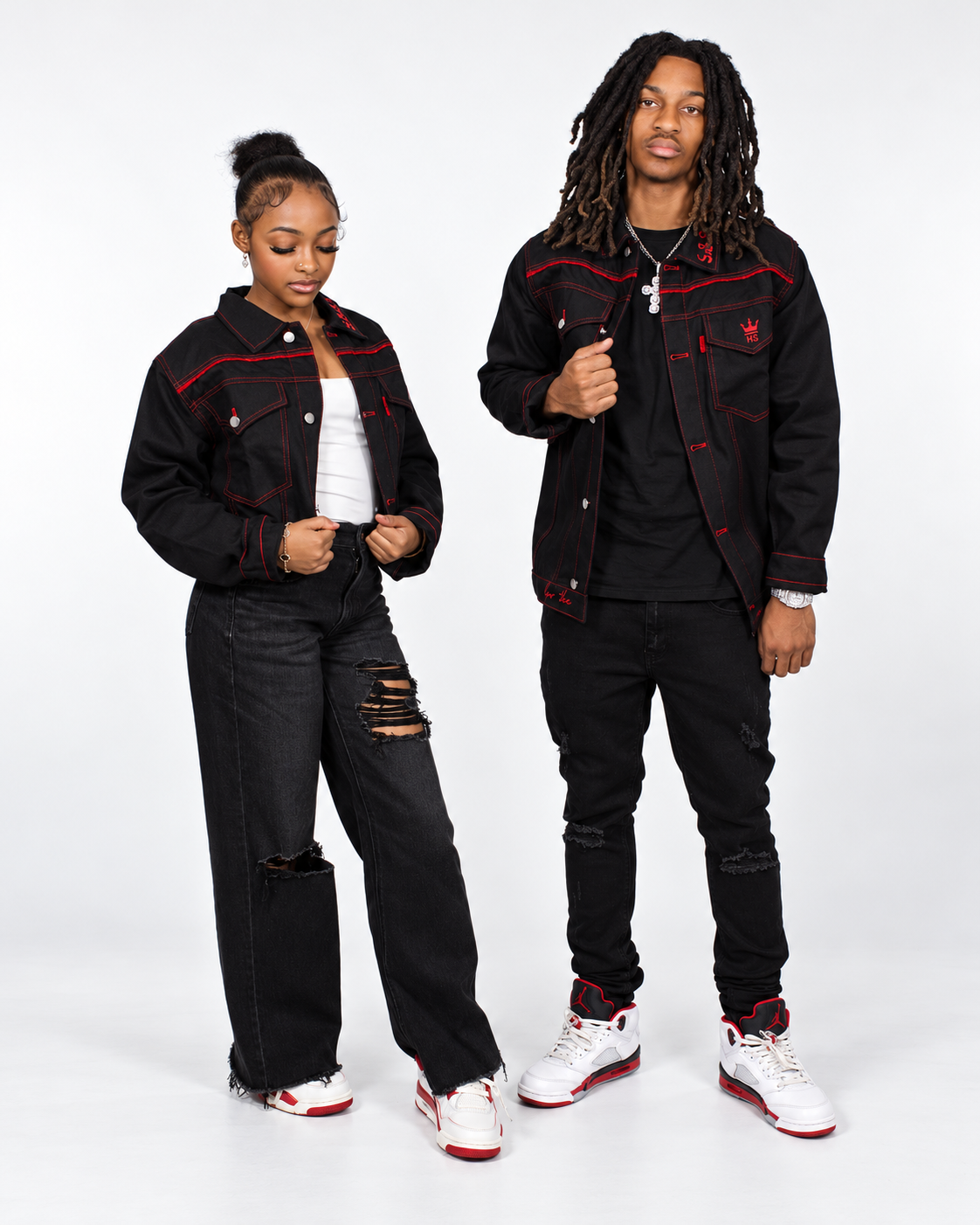 Black Society Denim Jacket