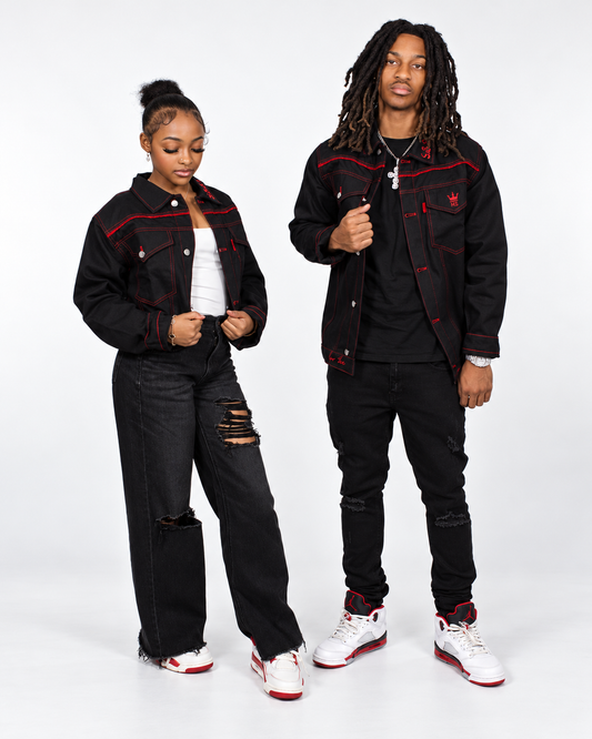 Black Society Denim Jacket