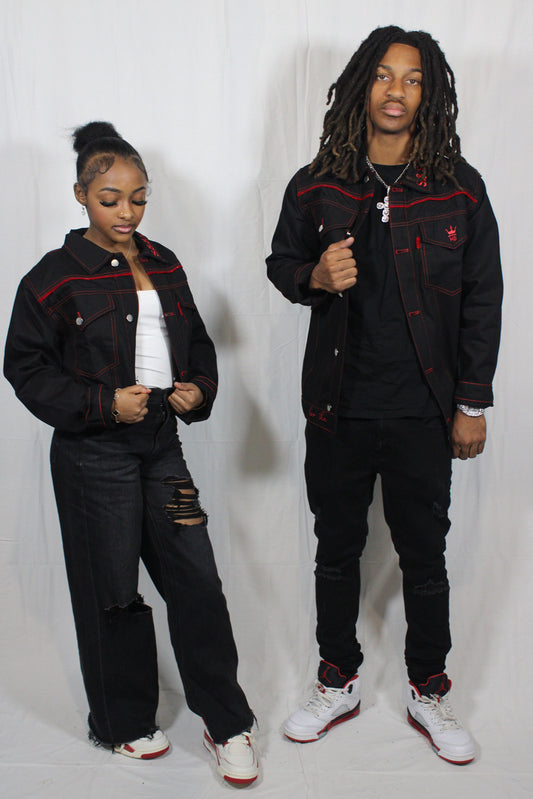 Black Society Denim Jacket