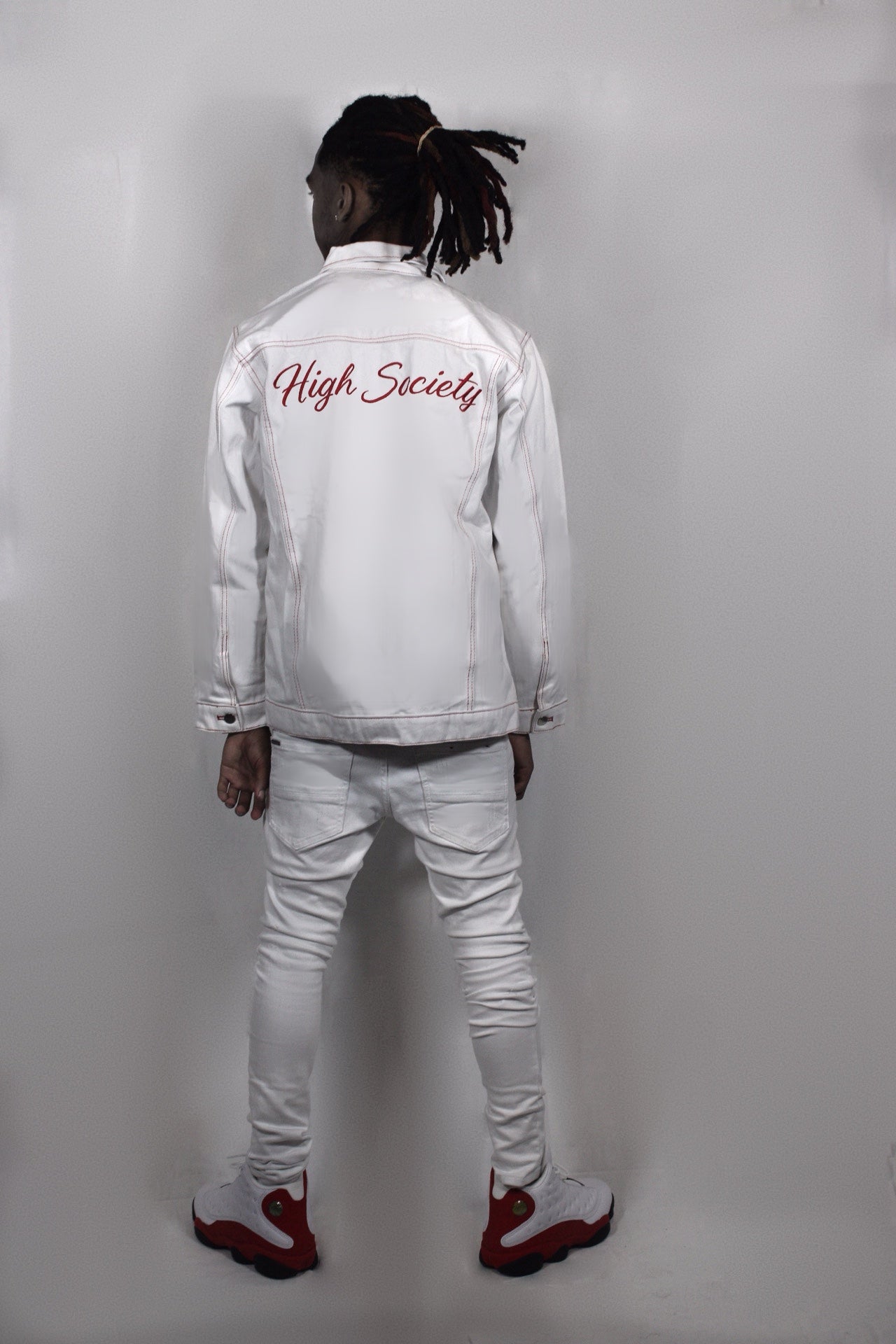White Society Denim Jacket